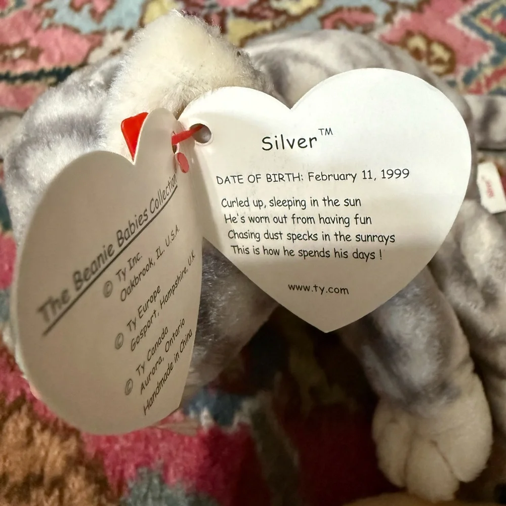 Ty Silver Beanie Baby